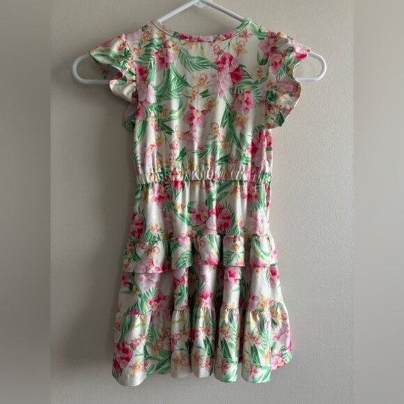 Tommy Bahama Floral Dress with Ruffle Sleeves 4 y.o - Picture 5 of 10